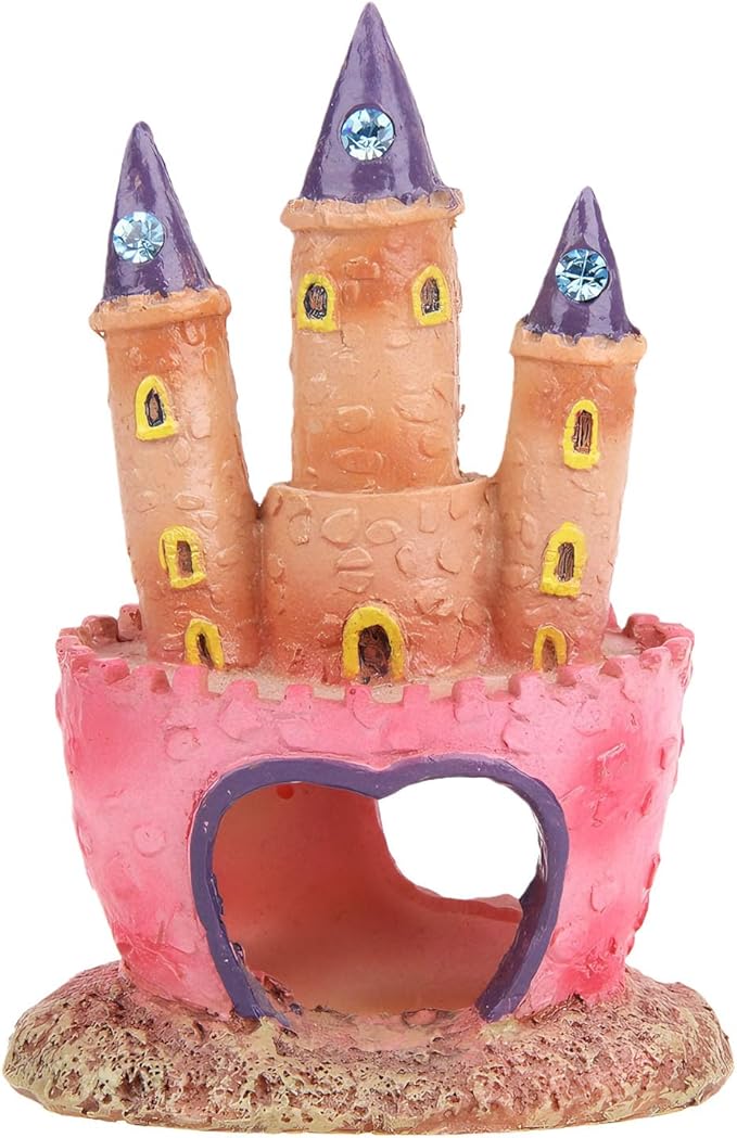 Fishtank Hideouts Landscape Fish Tanks Decorations for Aquariums Terrarium Shrimp Castles Ornaments Habitat Interactive Underwater Sand Castles Scenery