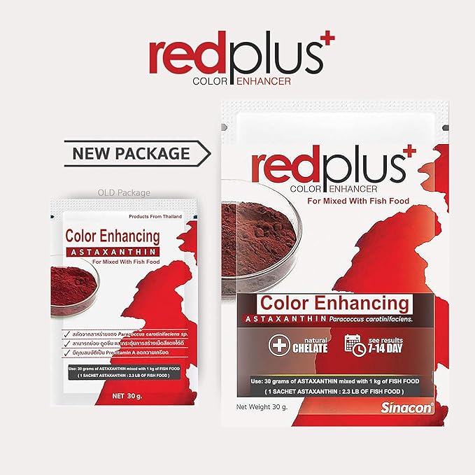 HULX Astaxanthin Red Color Enhancing Powder All Type Fishes Tropical Fish Goldfish KOI Baby Fry Fish Guppy Betta Small Fish Use Mix Fish Food Granular Flake Sinking Floating Pellets 0.06 Lb. (30 g.)