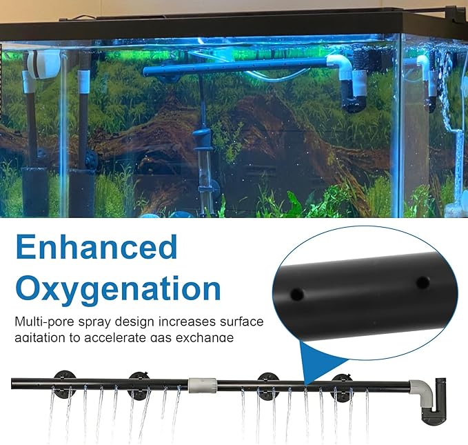 Aquarium Spray Bar Kit AHGA234 - Compatible with Hagen Fluval 06 & 07 Series Canister Filters, Optimize Water Flow, Aquarium Water Inlet Outlet Tube Kit for Freshwater/Saltwater Aquariums