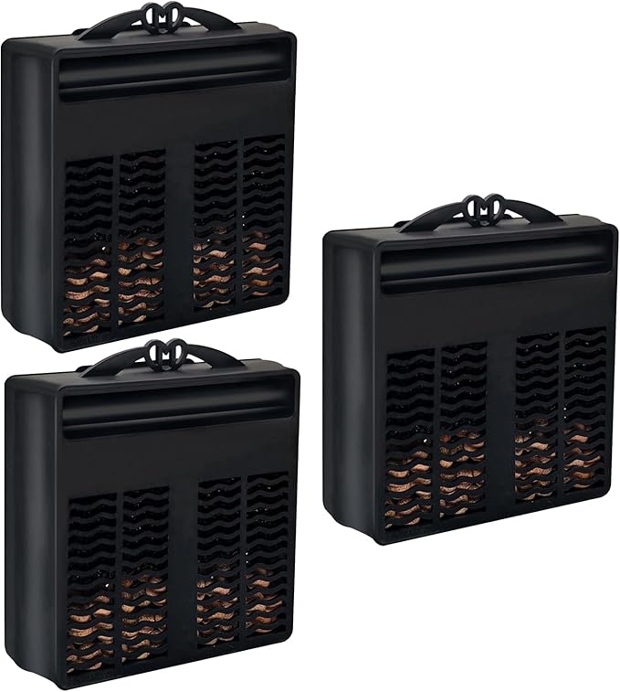 GOZILLA Aquarium Filter Cartridges, 3 Filter Boxes Suit for 16W 265GPH Low Level Water Filter, Fish Tank Filters Filtration Accessories for Replacement.