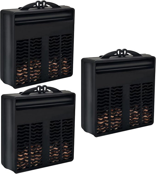 GOZILLA Aquarium Filter Cartridges, 3 Filter Boxes Suit for 16W 265GPH Low Level Water Filter, Fish Tank Filters Filtration Accessories for Replacement.