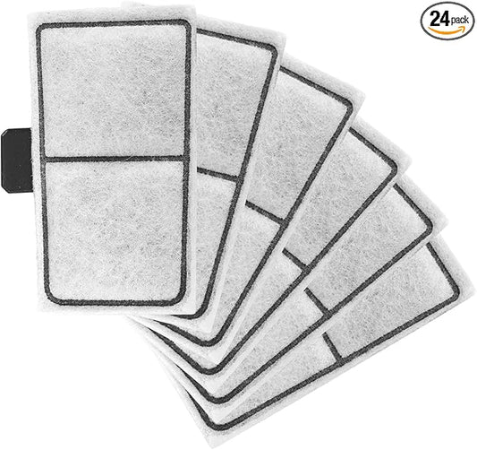 lasuroa 24pcs Filter Cartridges Compatible with Top Fin EF-S & BF5 BETTAFLO, 9.5x5.5cm/3.74x2.17in Fish Tank Filter Cartridge Replacement for Aquarium Water Filtration