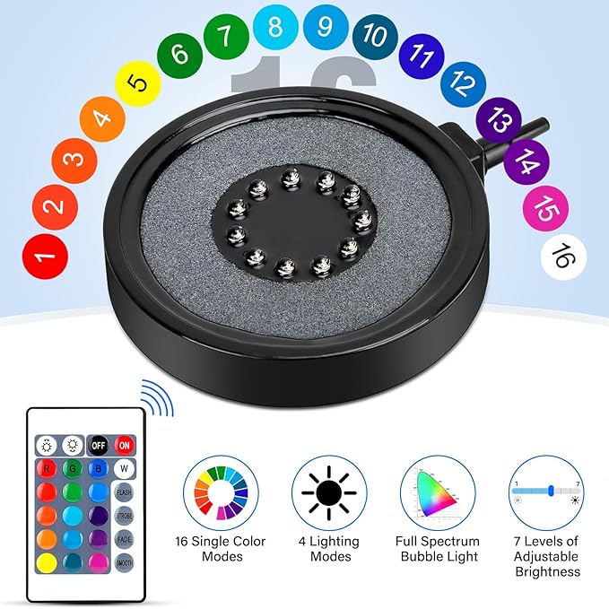 fishkeeper air Pump+Aquarium Bubbler Light