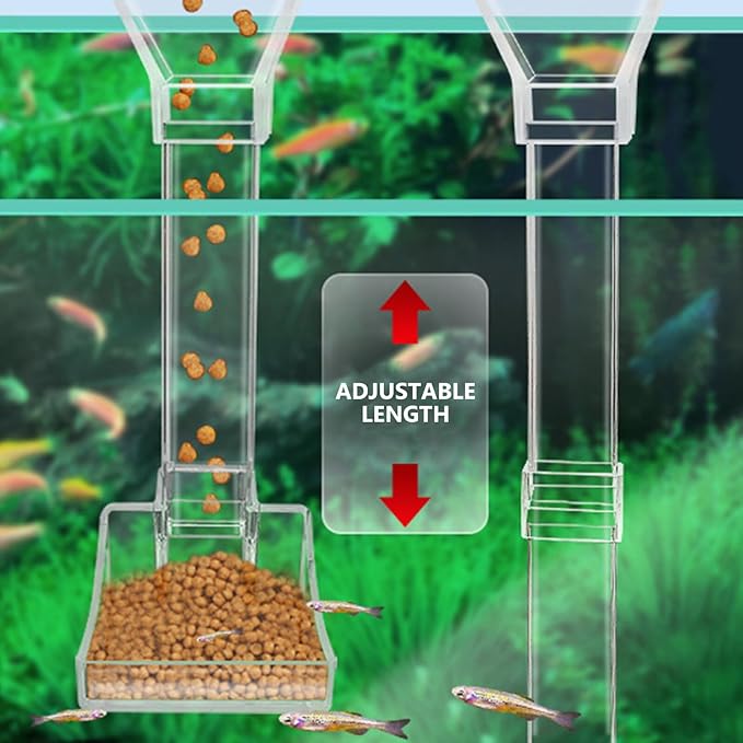 Fish Feeder Aquarium Feeder Shrimp Tank Feeding Tube 3pcs Precise Automatic Feeding Tool for Fish and Shrimp Tanks