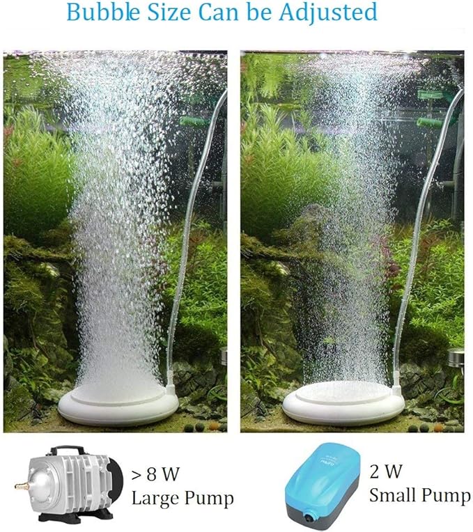 ESUPPORT Aquarium Air Stone, Air Bubble Stone Ultra Silent for Aquarium, Fish Tank Air Stone Bubble Diffuser, Oxygen Diffusers Aquarium Bubble Stone for Aquarium and Hydroponic