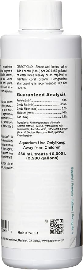 Seachem Reef Zooplankton 250 ml.