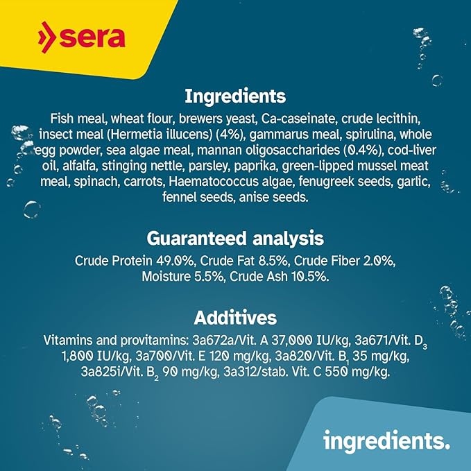 Sera Vipan Tropical Flakes 1,000 ml 7.4 oz (210 g) | Floating Fishfood with 4% Insect Protein & Probiotics | Aquarium Fish Food for Freshwater Aquariums