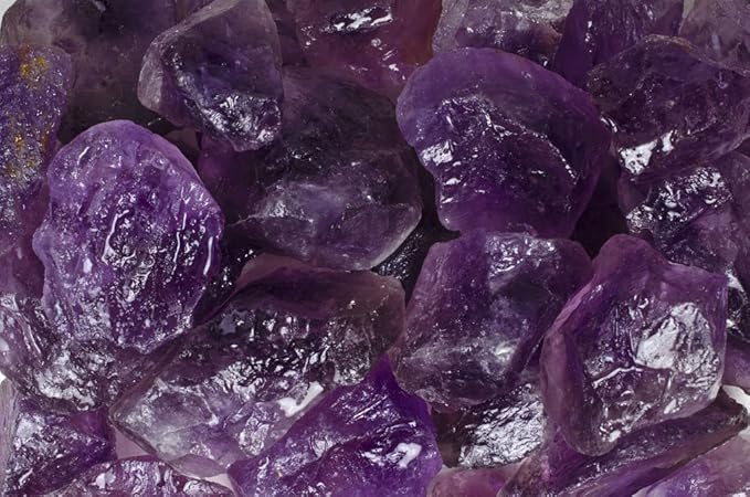 Fantasia Materials: 3 lbs Amethyst Large Chunk Rough Stones from Brazil - Grade 1