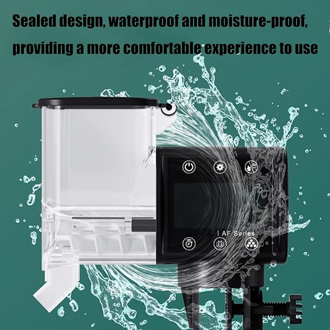 Automatic Fishtank Feeder Digital Timer Control Quiet Feeding Device for Feeding Easy Maintenances Feeder Automatic Food Dispenser