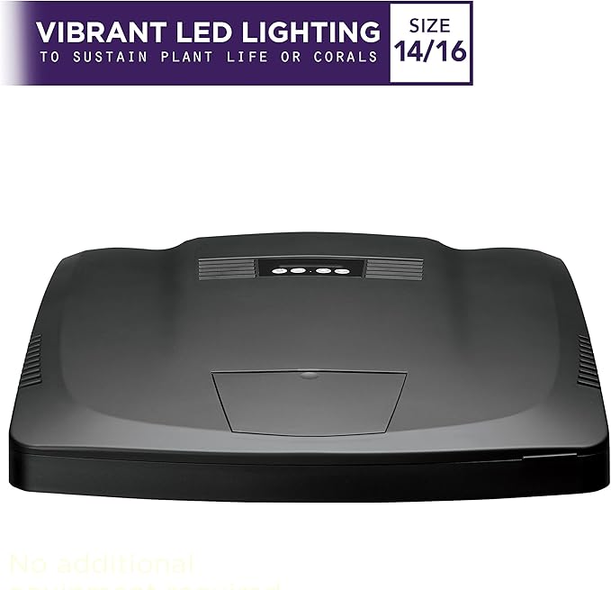 Coralife BioCube LED Aquarium Fish Tank Replacement Lid Canopy, 14/16 Gallon