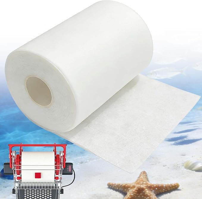 PurifyLogix Fleece Roll Replacement for Red Sea 1200, Efficient Filtration Media for ReefMat 1200, Ideal Filter Media for Coral & Reef Aquarium Maintenance, 115' Long * 6.7" High