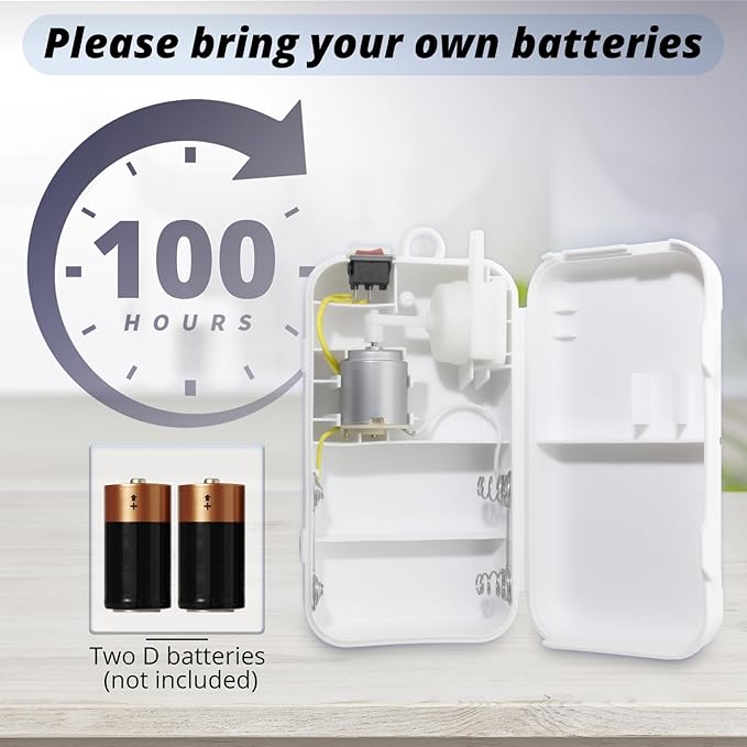 Battery Powered Fish Aerator, Aerator for Fishing Bucket 6 Gallons, Portable Fish Bubbler, Suitable for Fish Tank, Fish Bucket in Outdoor Fishing