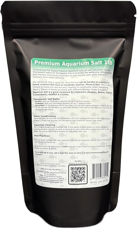Aquarium Salt Treatment for Freshwater Fish (1 Lb)