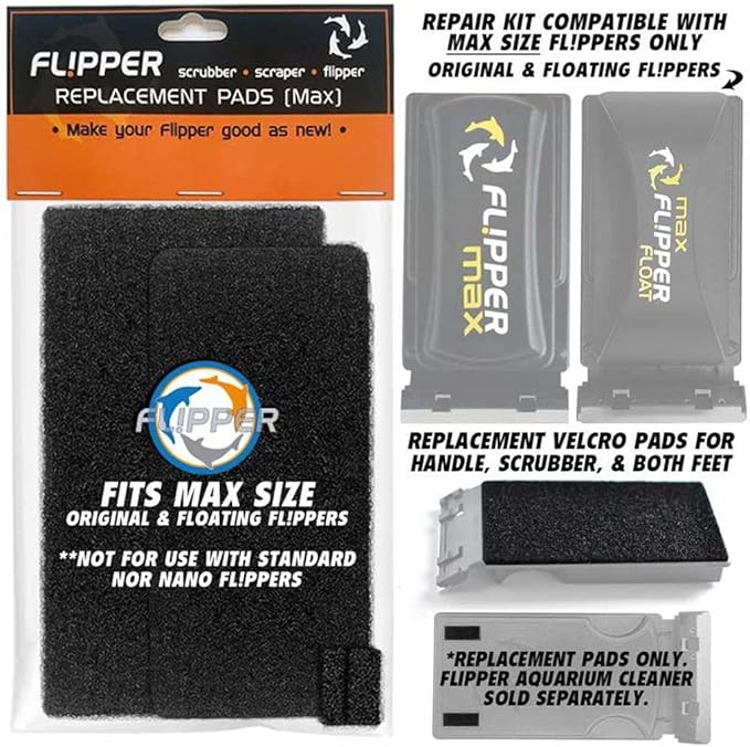 Flipper Cleaner MAX Maintenance Repair kit for MAX Size Original and Floating Flipper Aquarium Cleaners