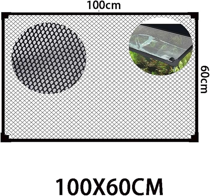 Mesh Screen Netting for Fish, DIY Magnetic Fish Tank Lid Multiple Sizes