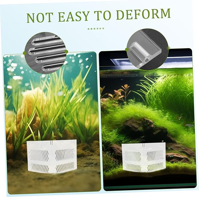 ORFOFE Aquarium Sand Barrier Fish Tank Partition Plate Acrylic Grid Divider Pump Protection Environment