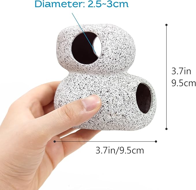 Fish Aquarium Decorations Cave Hide with Viewing Window for Betta Fish Tank Accessories