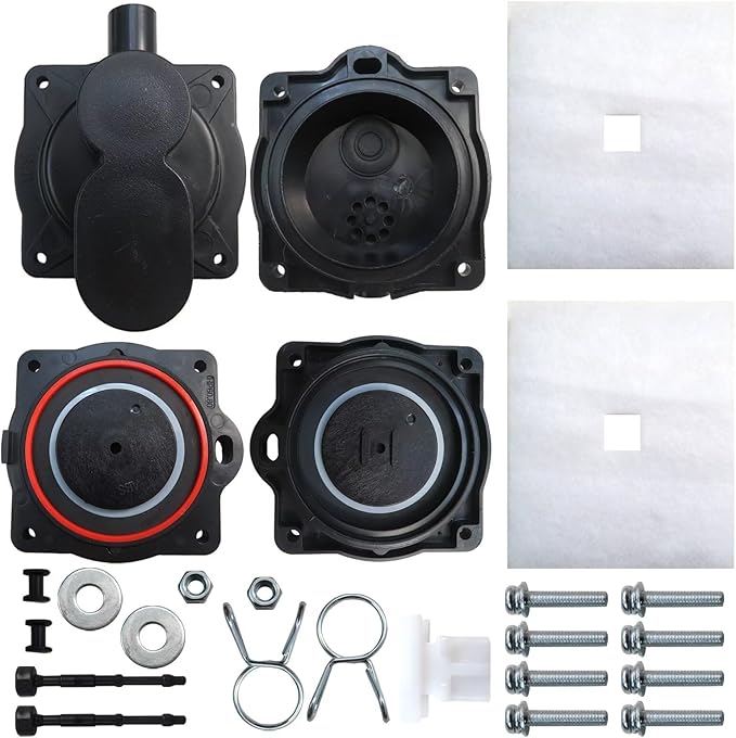 Updated for HP60/80 Air Pump Rebuild Complete Kit for Hiblow HP 80 HP 60 Aerators HP-80-0110, with White Switch
