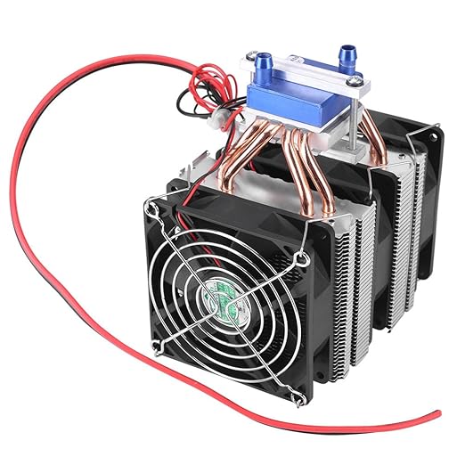 Semiconductor Cooler DC 12V Thermoelectric Cooler Semiconductor Refrigeration Water Chiller Cooling Device for Fish (120W Electroniccomponentfan (180W (Suitable for 40L Fish