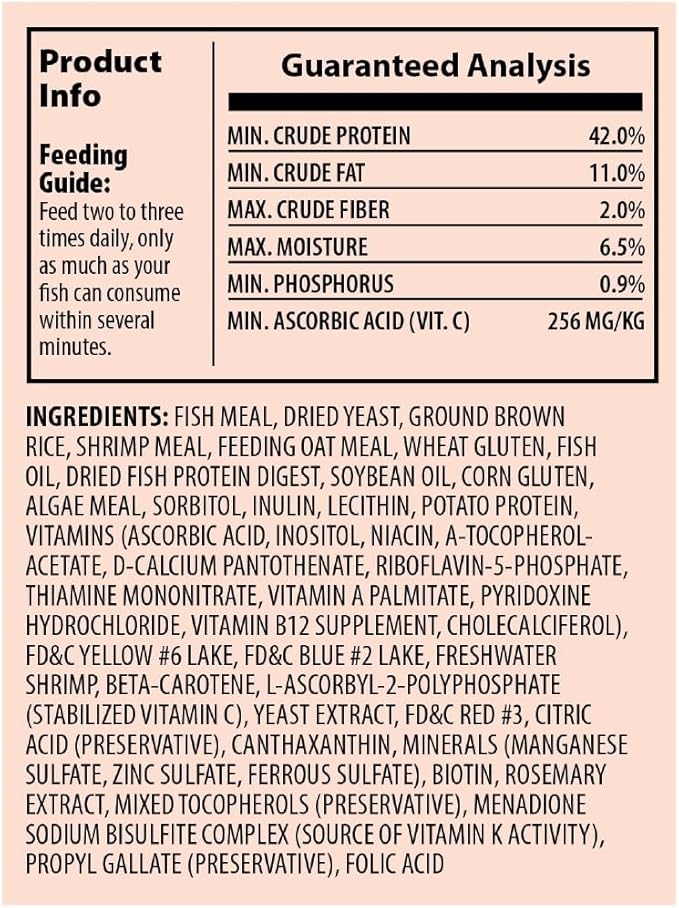Tetra Goldfish Flakes, Nutritionally Balanced Diet For Aquarium Fish, Vitamin C Enriched Flakes, 4.52 lbs oz