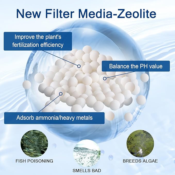 6 Pack Medium Aquarium Filter Cartridge for Whisper Bio-Bag Power Filters, Medium Replacement Filter Cartridges for ReptoFilter