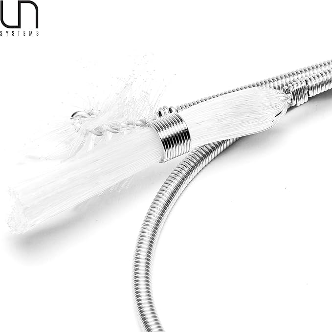 Ultum Nature Systems Twin Brush - Aquarium Brush for Glass Tanks, Pipe Cleaner Brush, Long Tube Cleaning Brush w/Double Ended Brush Styles - Flexible Drain Brush for Home Kitchen Sink - 59.05 in
