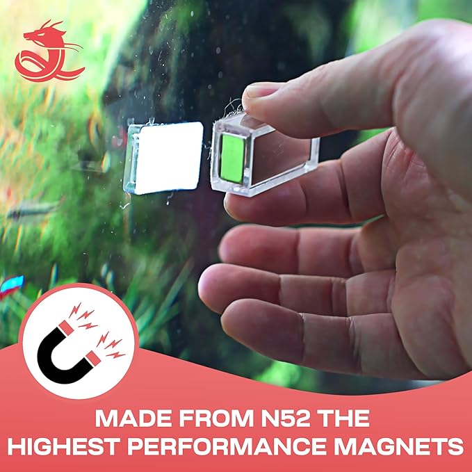 Chihiros Magnetic Aquarium Cleaner for 8-10m Tank - Non-Slip & Scratch-Free Aquarium Magnetic Glass Cleaner - Floating Magnetic Fish Tank Cleaner - Aquarium Cleaning Tools - Nano