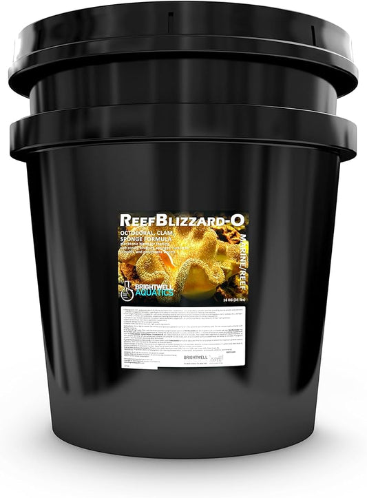 Brightwell Aquatics Reef Blizzard O - Powdered Planktonic Food Blend for Soft Corals, Bivalves, Sponges, Tunicates, Crinoids & Polychaete Worms, 16 kg