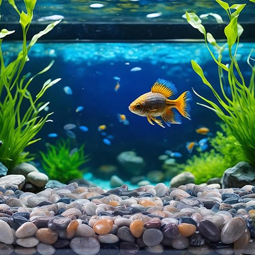 20 lbs River Stones and Pebbles can be Used for Gardening; Aquarium Rocks and Gravel are Suitable for Fish Tank decorationsand Sand Pebbles