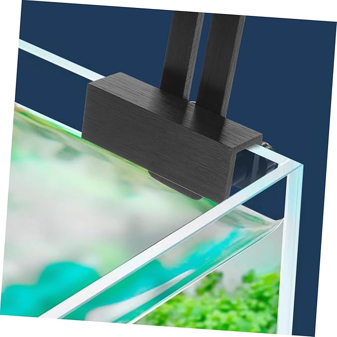 2pcs Fish Tank Light Bracket Aquarium Light Bracket Canister Lights Monitor My Life Fish Tank LED Aquarium Decorations Aquarium Hanging Plant Black Aluminum Alloy