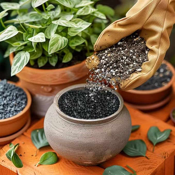 HappyFiller 0.88 LB Black Gravels Small Stones Succulent Mini Rocks Planter Soil Cover Pebbles, Fairy Garden,Terrarium,Lucky Bamboo,Cactus Topper Dressing Decor,Aquarium Fish Tank Bottom Granule
