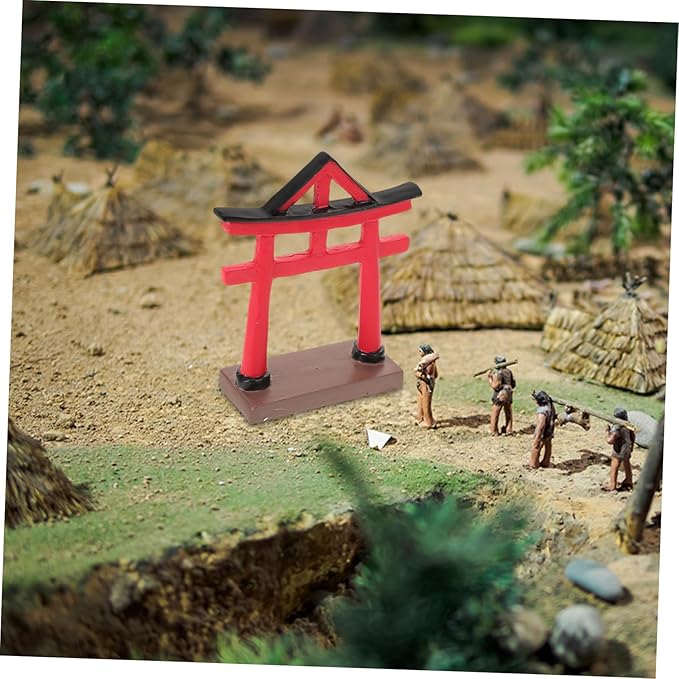 Mini Japanese Gate Ornament for Aquarium Decor Micro-Landscape Sculpture for Home Decoration Unique Sand Table Accessory Elegant for Friends and Family