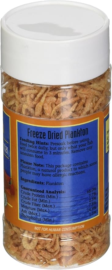 San Francisco Bay Brand ASF71205 Freeze Dried Plankton for Fresh and Saltwater Fish, 14gm