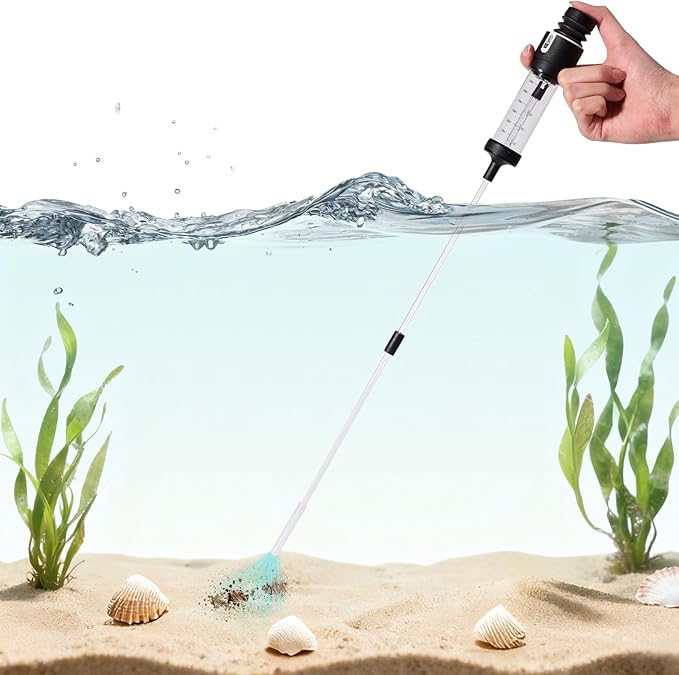 Aquarium Siphon Cleaner for Waste Remover Coral Feeder Fish Feeder, Upgraded 21inch Aquarium Siphon Pipette Sand Cleaner, Fish Tank Feeding Tube