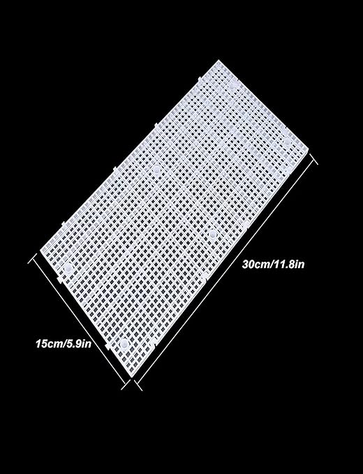 10 Pack Aquarium Lid with Clips, Fish Tank Top Cover Hood, Transparent Fish Tank Lid for Aquariums & Breeder Tanks(Clear,30x15cm)