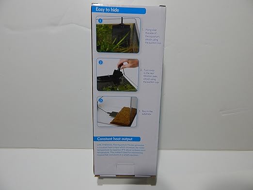 Interpet Life Thermal Flat Aquarium Heater with Free Thermometer Strip 3yr Warranty