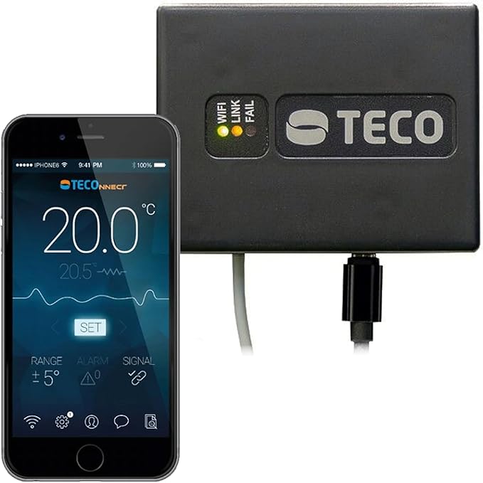 TECO TECOnnect WiFi Module Water Chillers - Remote Temperature Monitoring & Alerts, iOS & Android App Control