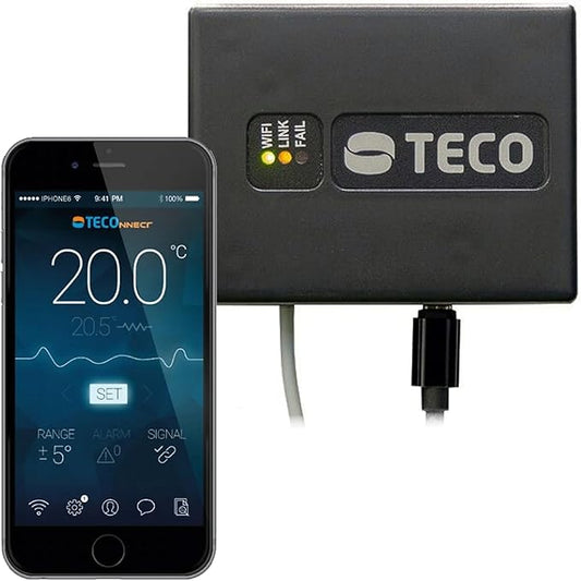 TECO TECOnnect WiFi Module Water Chillers - Remote Temperature Monitoring & Alerts, iOS & Android App Control