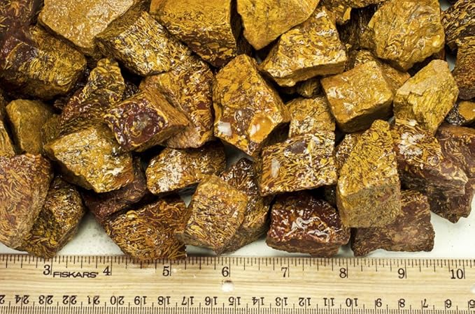 Fantasia Materials: 18 lbs Script Jasper Rough Stones from India