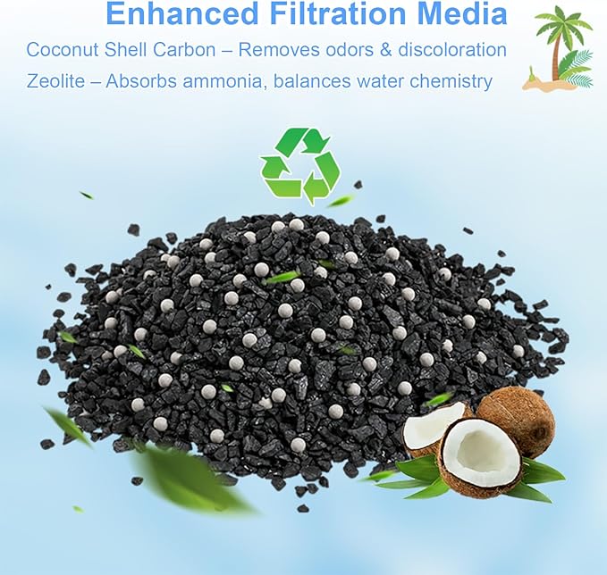 12 Pack Rite-Size C Filter Cartridges, Compatible with MarineLand Penguin PRO Power Filters 275/375, Original Penguin Power Filters 200/350 & AQUA-Tech 20-40/30-60 Fish Tank Filter Replacement