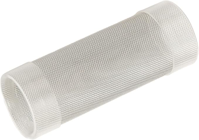 Naroote Shrimp Filter, Stainless Steel Aquarium Filter Intake Guard Mesh Cover Shrimp Tank Filter Fine Pores Design for Fish and Shrimp