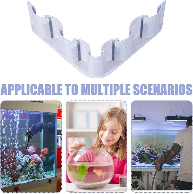 Aquarium Substrate Divider - Fish Tank Sand Screen | Fish Tank Gravel Separator | Fish Tank Gravel Separator Fence, Decorative Landscaping Board, Designed for Sand, Water Grass, and Mud Isolation