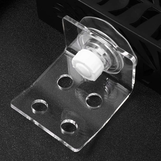 POPETPOP Frag Rack Coral Holder Acrylic Aquarium Fish Tank Glass - Small Reef Frag Rack 4 Hole Cover Clip Support Holder