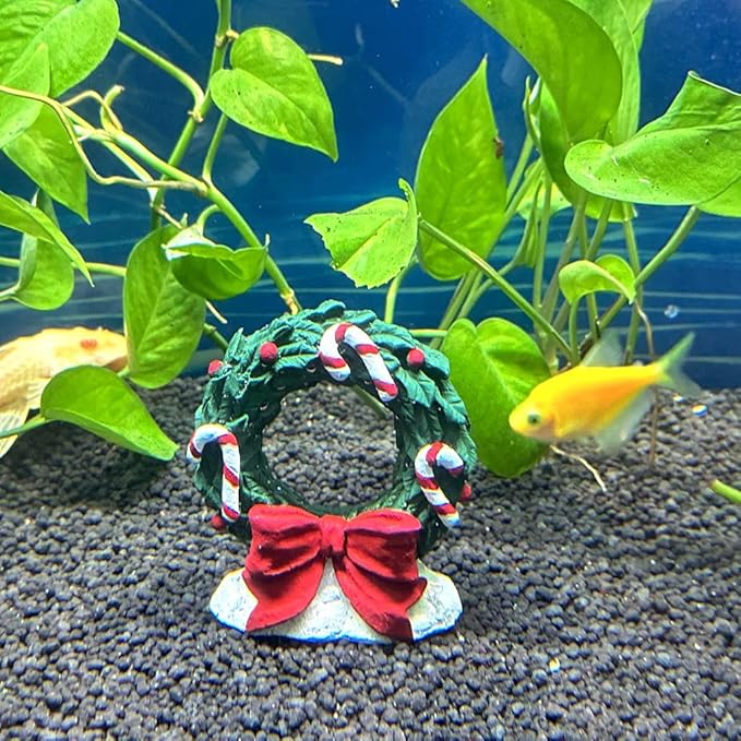 Tank Decoration Landscape Christmas Gall - Aquarium Christmas Theme Decoration