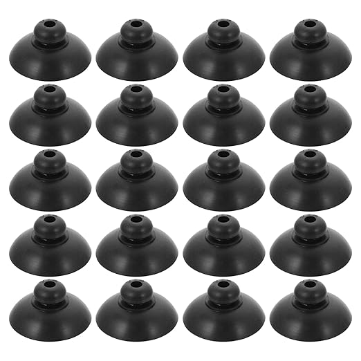 balacoo 60pcs Aquariums Oxygen Pump Cups Strong Hold Suckers Wire Oxygen Pump Placement Fish Tanks Black Design for Use