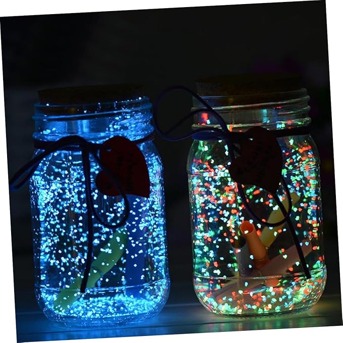 Milisten 10g DIY Luminous Aquarium Sand Fluorescent Particle Fish Tank Decor Non-