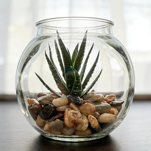 20LB Decorative River Rocks Gravel - 2/5" Mixed Color Gravel for Vase Filling, Flower Pot Paving. Gravel for Garden Decoration,Landscaping,Aquarium Aquascape Gravel, Fish Tanks Gravel(8-12MM)