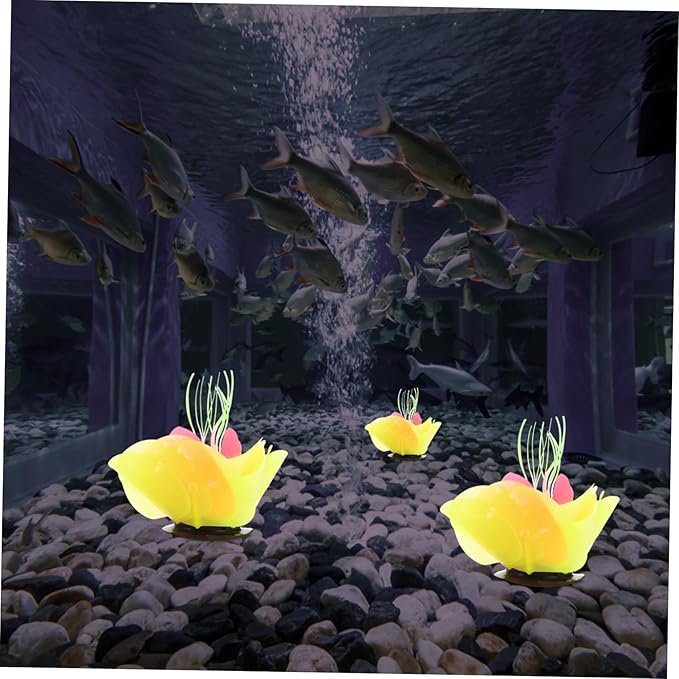 MERRYHAPY Silicone Coral Adornment for Aquariums Simulation Coral Plant Decoration Safe Non- for Fish Tank Landscape Aesthetic for Home Office Use