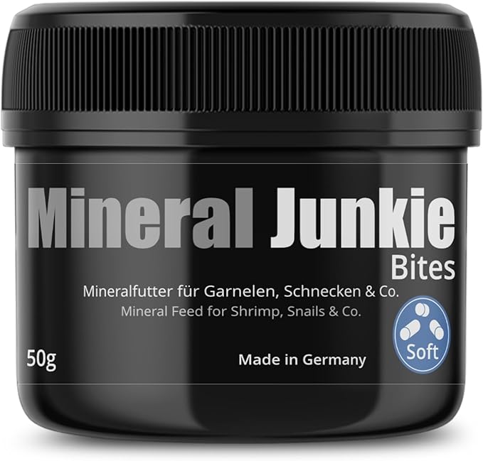 GlasGarten Mineral Junkie Bites (Sticks) for Shrimps, Crayfish, Crabs, Snails (50g)