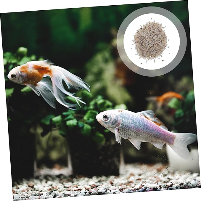 LIFKOME Fish Tank Rocks Gravel Substrate for Planted Aquarium Live Sand for Saltwater Tank